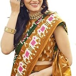 Women's Pure Cotton Saree | Printed Ready To Wear One Minute Pleated Saree With Unstitched Blouse Piece-picture-17