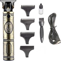 SHINON SH-2559 Electric Pro Hair Clipper Trimmer Hair Cutting Grooming Kit Close Cutting Shaver For Men Head Clipper Rechargeable Zero Gap Baldhead Beard Shaver Barbershop Runtime 300 Min,Gold-image-37