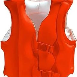 Toy Imagine Beginner Swim Vest Jacket for Kids Swimming Life Jacket | Delux Orange Life Jacket 3-6 Years|Swimming Pool Floats for Kids Swim Vest-image-2