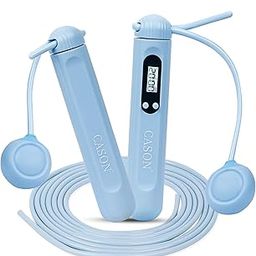 Cason Professional Skipping Rope With Counter for Man,Women,Kids/Smart Jumping Rope For Exercise Gym Workout, Sports Speed Skipping Rope With Adjustable Weighted Jump Rope (Blue, NO App (only Counter))-image-36