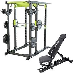 Gamma Fitness Commercial Multi Power Rack CPR-40 with Adjutable Exercise Gym Bench MB-900 | for Commercial Gym or Home Gym Setup-3