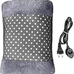 Zulaxy Electric Hot Water Bag for Instant Pain Relief | Heating Pad for Period Cramps, Neck Therapy, Back & Full Body | Electric Heating Pad & Hot Water Bag with Charging Cord (Multi-Color)-image-57