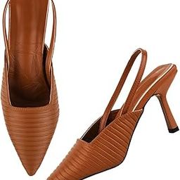 Chunky Heel Bellies Women's Fashion Pointed Stiletto Heel Pump Shoes for Party and Formal Occasions-picture-12