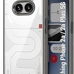 TheGiftKart Shockproof Hybrid Metallic Camera Ring Nothing Phone 2a / 2a Plus 5G Back Cover Case | Screen & Camera Protection | Crystal Clear Hard Back | Transparent Back Cover Case (PC & TPU, Grey)-18