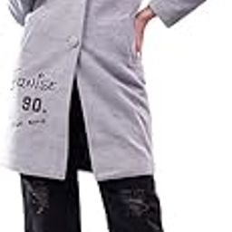 Women's Oversized Relaxed Fit & On-Trend Outerwear Coat(Grey,M)-picture-25