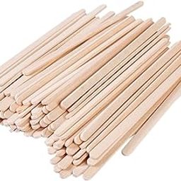 ALOUD CREATIONS 500 pc Large Size Coffee Stirrer Sticks | Tea Stirrer | Beverage Stirrer | Disposable Birchwood | Craft Stick with Round end | Large Size 5.5 Inch/ 14cm-image-4