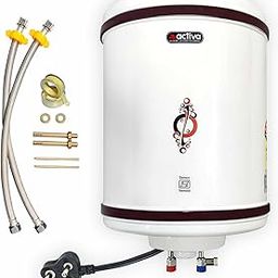 Activa Storage 50 Ltr Tank 2 Kva Special Anti Rust Coating Metal Body, Hd Isi Element Hotline/Crystal Ivory With Free Installation Kit And Adjustable Outer Thermostat 5 Years Warranty - Wall-image-25
