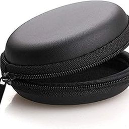 Square Earphone case Earphone Pouch | Headphone Pouch |Eearphone Cover, Carrying Case for Earphones, Headset, Pen Drives, SD Cards (Black) (Square)-22