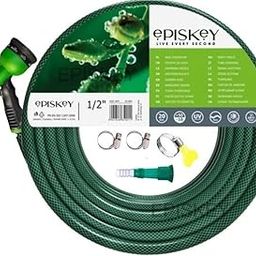 Heavy Duty Expandable Garden Hose - Flexible Water Pipe with Double Latex Core, 7 Pattern Spray Gun, Braided Outer Layer - Small No Kink Hose (Multicoloured) (10 Meter)-6