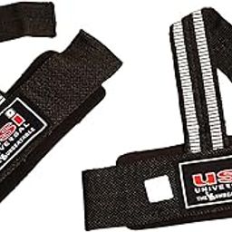USI UNIVERSAL THE UNBEATABLE 733WLS Weight Lifting Wraps For Powerlifting, Strength Training, With Wrist Support Nylon Webbing, Rubber Construction Ultimate Gripping For Bars Neoprene Padded-6