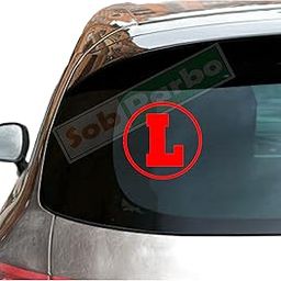 l Stickers for car Sticker (Pack of 2) Car & Bike Learning Driver SobParbo SP221-picture-36