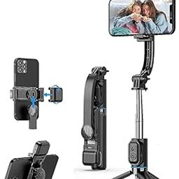 Selfie Stick for iPhone Samsung Phone Portable Remote Control Selfy Stick Selfie Stick with Fill Light & Small Extendable Tripod Stand for Taking Selfie Photo | Videos | Vlog During Travel-6