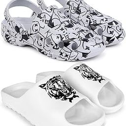 Combo Pack of 2 Slipper/Flip Flops/Slides/Clogs/Sandals with Adjustable Back Strap for Men (Cl-A-Smarti,Y-Ktstar)-image-27