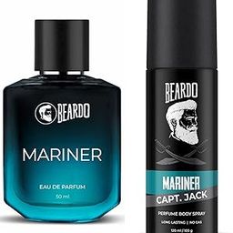 Beardo Mariner Captain Jack Body Spray Deo, 120ml & Perfume Edp, 50ml (Set Of 2) Long Lasting Smellm Deodorant For Men | Christmas gift for men | Gift for Men-27