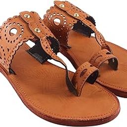 Kolhapuri Chappal for Women Stylish, Flat Fashion Sandals & Ethnic Slippers for Girls-picture-39