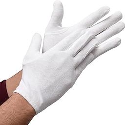 Kuber Industries Gloves | Cotton Summer Gloves | Protection from Sun Burns | Dust | Pollution | Gloves for Women | Gloves for Men | 1 Pair | White-39