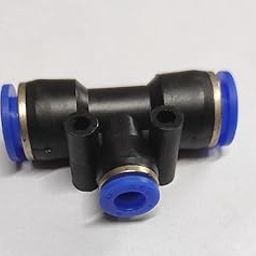 CRAFTSFY 10mm X 6mm X10mm One Touch Push In T Shape 3 Way Connector Quick Fittings Pneumatic Straight Push in Pneumatic Quick Fittings Pneumatic Connector Size 10mm X6mm X10mm T(Pack of 1)-image-23