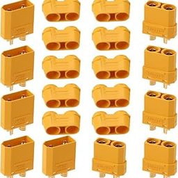 5 Pairs Amass XT-90 XT90H Plug Male and Female Connector Adapter with Plastic Housing for RC Lipo Battery-image-89
