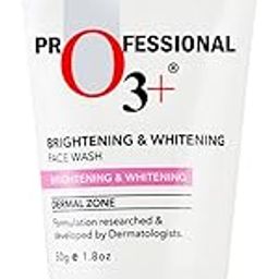 O3+ Brightening & Whitening Face Wash 50g with Cucumber & Aloe Vera Extract for Men and Women - Provides Smoother, Brighter and Even Toned Complexion | All Skin Types-1