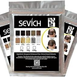 Sevich Hair Building Fiber Refill Bag (Dark Brown), Powder Based fibers | Natural Hair Thickening Fibre for Thin Hair Men & Women | Cover bald spot, 25gm (Pack of 3)-image-25