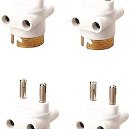 COPY LINE Bulb holder with Plug socket | 2 pin Parallel Adapter for light Decoration | Socket to Holder conversion | 2 Pin Parallel Adapter | Pack of 4 |-19