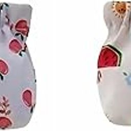 URBAN BOX Small Pouches for Women, Pouch, Flower Print Makeup Pouch,Mini Cute Cosmetic Bag, (Pack of 2)-image-63