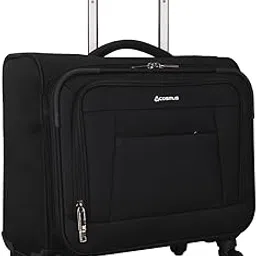 cosmus Polyester Soft 14 Inch Suitcase (Stb-5003-Columbus_Black, Spinner)-picture-4