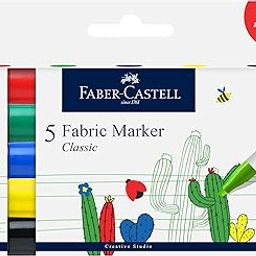 Faber-Castell CREATIVE STUDIO FABRIC MARKER- CLASSIC SET OF 5-picture-13