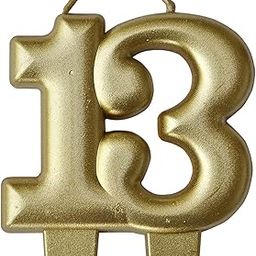Wanna Party 13th Birthday Candle for 13th Birthday Decor, Premium-Quality Wax,Cake Topper Cake Candle for 13th Birthday Decoration for Men and Women and 13th Anniversary-image-18