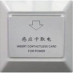 Ubervia nan - Key Card Switch Energy Saver Switch for Hotel white-19
