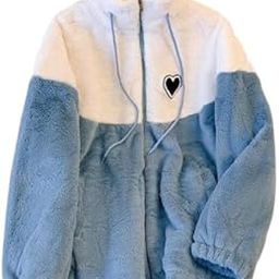 Women's Little Heart Wool Blend Jacket – Cute Patterned Coat, Warm Lined Outerwear for Fall & Winter-image-32