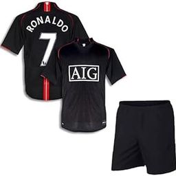 Ronaldo 7 Jersey with Black Shorts for (Men,Kids,Boys)-image-85