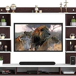 Ankit Crafts TV Stand for 32 to 55 Inch TV Wood Floating Entertainment Wall Mounted Walnut TV Stand Floating TV Shelf Media TV Console for Living Room Bedroom (24-32 Inch - with Fitting)-image-44