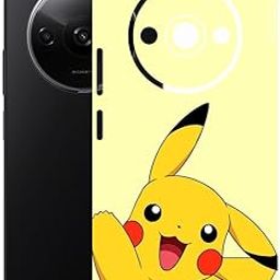 AtOdds Mobile Skin Sticker Wrap | Compatible for REDMI A3X | Scratchproof Matte Finish | Full Coverage for All Sides & Camera Protection (Pika)-8