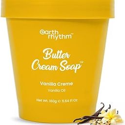 Earth Rhythm Vanilla Creme Butter Cream Soap Cleanse, Moisturizes Skin, Make Skin Soft & Supple | Vanilla Oil, Shea Butter | for All Skin Type | Men & Women - 160g-14
