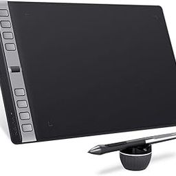 HUION Inspiroy 2Large 2023 Drawing Tablet|Scroll Wheel |3-Set 8 Customized Keys| Battery- Free Stylus for Digital Art, Design, Sketch|10x6inch Graphics Tablet| Works with Mac, PC & Mobile|Black-16
