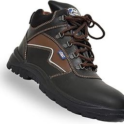 Allen Cooper AC 1170 Hi-Ankle Safety Shoe (Size 8 UK/India, Black)-image-46