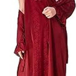 Women's Satin Solid Maxi Length Nighty with Robe (Size - Free Size) (Nightwear Set Pack of 2)-image-69