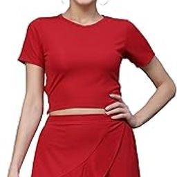 Two Piece Dress Coord Set for Women Western - Plain+Ruffle-picture-24