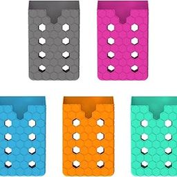 Phone Card Holder Silicone Pouch for ID Card All Mobile Phones Drivers Gray-29