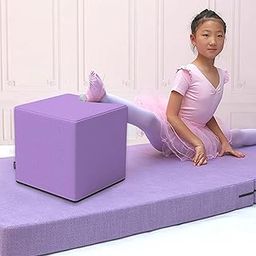 UJEAVETTE Yoga Block Lightweight Yoga Brick for Balance Training Pilates Indoor Sports Purple-image-42