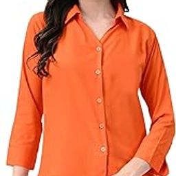 Women Casual Regular Fit Solid V Collered Shirt (Pack of 2)-image-85
