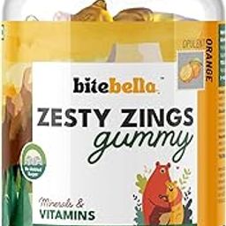 BiteBella's Zesty Zings Multivitamin Gummies | Vitamin A, C, E, D & B-Complex | With Zinc, Iodine, Inositol & Boron | Boosts Energy & Stamina, Improves Immunity & Skin Health | 30 Gummies (Pack of 1)-16