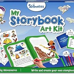 Skillmatics Storybook Art Kit - All My Adventures Art Kit for Kids, Write & Create Adventure Stories, Creative Activity for Boys & Girls, DIY Kit, 300+ Stickers, Gifts for Ages 5, 6, 7, 8, 9, 10-22