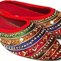 Women's Multicolor Jaipuri Rajasthani Mules Juttis | Japuri Rajasthani Slippers | Casual Fancy Slippers l Ethnic Flats Juti |-image-18