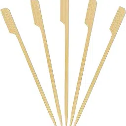 DEERA 6 INCH Wooden Gun Stick SKEWERS Paddle SKEWERS Cocktail Stirrer Barbeque SKEWERS BBQ Stick for Outdoor Dining-Pack of 100-image-55