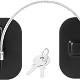 VIHAA Refrigerator Lock Freezer Door Lock Cabinet Lock with Key – Strong Adhesive Cable Lock for Window, Drawer, Children Toddler Children Safety Protection Device (Multicolor)(2 Key)-picture-16