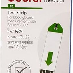 Beurer Blood Glucose Monitor Pack of 25 Strips. (Only Strips, No Glucometer).-image-67