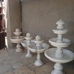 Marble Water Fountains and Accessories by KGN: Premium White Marble Fountain Designs, Sandstone Pool Bowls, Decorative Urns, and Beautiful Benches for Serene Outdoor Environments|KGNMBLRJ34-image-57