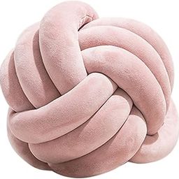 Soft Knot Ball Pillow 22cm Hand Woven Plush Toy for Sofa Car Home Decoration pink|Home & Garden | Home Decor| Pillows|1 Soft Knot Ball Pillow-image-82